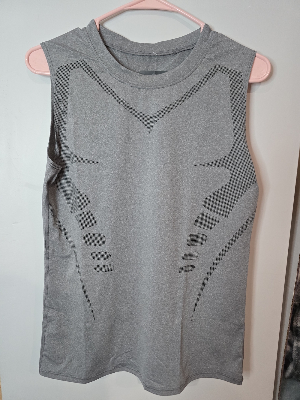 Mens Sleeveless Athletic Tank Top - Gray